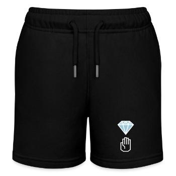 Diamond hands - Kids Organic Sweat Shorts by Stanley/Stella - black - Front