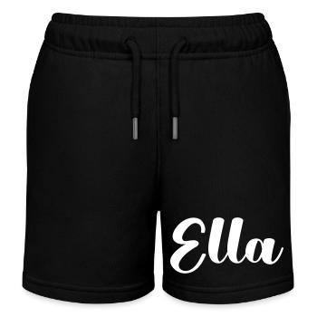 ella name - Kinder Organic Joggingshorts Mini Bolter von Stanley/Stella - Schwarz - Vorne