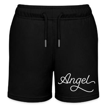 ange - Short de jogging enfant bio Stanley/Stella - noir - Devant