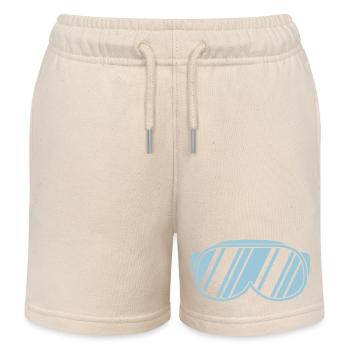 Ski goggles - Kids Organic Sweat Shorts by Stanley/Stella - soft Ecru - Front