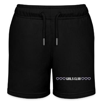 Girls Club herzchen - Kinder Organic Joggingshorts Mini Bolter von Stanley/Stella - Schwarz - Vorne