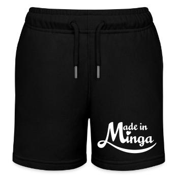 Fabriqué à Minga - pour de vrai Münchner Kindl! - Short de jogging enfant bio Stanley/Stella - noir - Devant