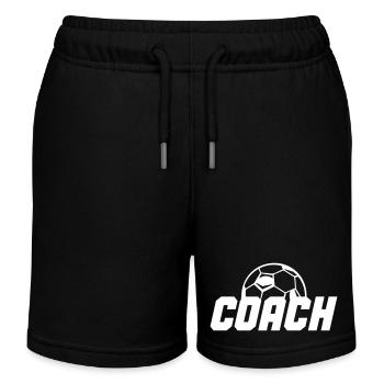 soccer coach 01 - Kids Organic Sweat Shorts by Stanley/Stella - black - Front