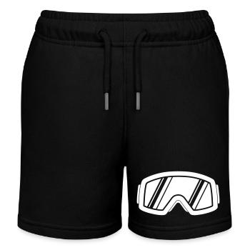Ski goggles - Kids Organic Sweat Shorts by Stanley/Stella - black - Front