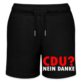 Cdu - Kinder Organic Joggingshorts Mini Bolter von Stanley/Stella - Schwarz - Vorne