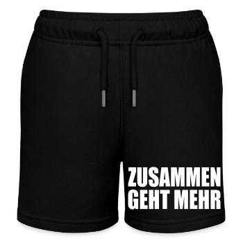 Zusammen geht mehr - Kinder Organic Joggingshorts Mini Bolter von Stanley/Stella - Schwarz - Vorne