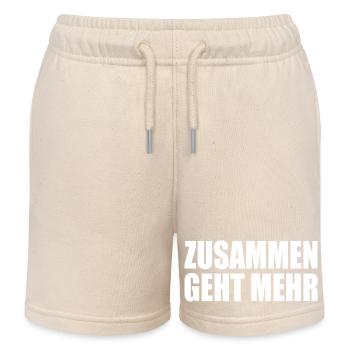 Zusammen geht mehr - Kinder Organic Joggingshorts Mini Bolter von Stanley/Stella - Natur - Vorne