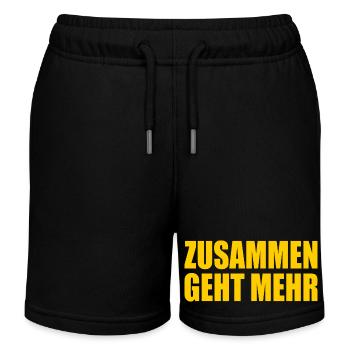 Zusammen geht mehr - Kinder Organic Joggingshorts Mini Bolter von Stanley/Stella - Schwarz - Vorne