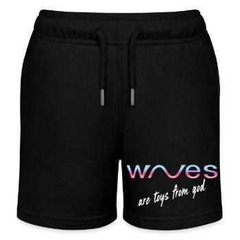Jouets Waves de Dieu - Short de jogging enfant bio Stanley/Stella - noir - Devant