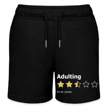 Adulte, c’est OK, je suppose. Note amusante. - Short de jogging enfant bio Stanley/Stella - noir - Devant