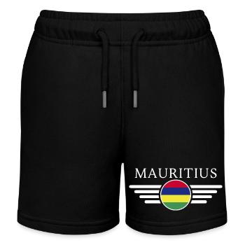 I Love Mauritius, T-Shirt Design Style Élégance - Short de jogging enfant bio Stanley/Stella - noir - Devant