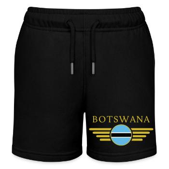 Ich liebe Botswana, Eleganz Stil Design T-Shirt - Kinder Organic Joggingshorts Mini Bolter von Stanley/Stella - Schwarz - Vorne