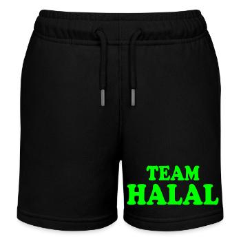 Team halal - Kinder Organic Joggingshorts Mini Bolter von Stanley/Stella - Schwarz - Vorne