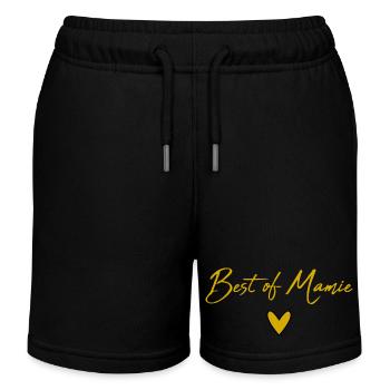 OMA. MUTTERTAG. ALLES GUTE ZUM GEBURTSTAG OMA. ICH LIEBE DICH - Kinder Organic Joggingshorts Mini Bolter von Stanley/Stella - Schwarz - Vorne