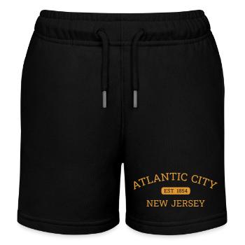 Atlantic City - New Jersey - Fondée en 1854 - Amérique - Short de jogging enfant bio Stanley/Stella - noir - Devant