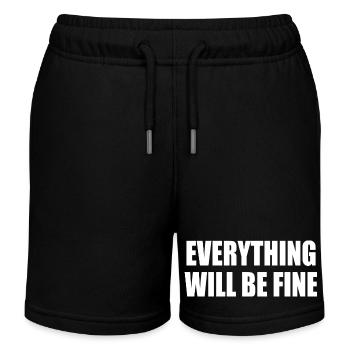 everything will be fine - Kinder Organic Joggingshorts Mini Bolter von Stanley/Stella - Schwarz - Vorne