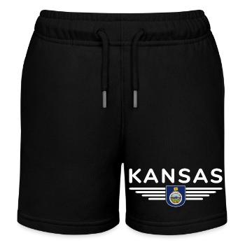 T-shirt de fan du Kansas – Votre État ! - Short de jogging enfant bio Stanley/Stella - noir - Devant