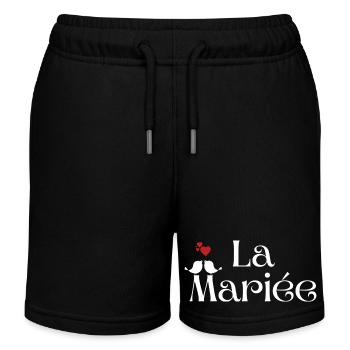 La mariée - Short de jogging enfant bio Stanley/Stella - noir - Devant