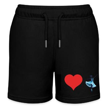 J’aime la danse classique - Autocollant sportif - Short de jogging enfant bio Stanley/Stella - noir - Devant
