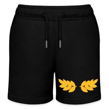 Lorbeerkranz - Kinder Organic Joggingshorts Mini Bolter von Stanley/Stella - Schwarz - Vorne