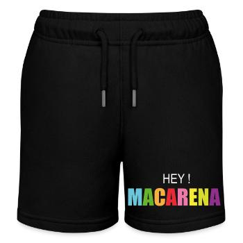 hey Macarena - Kinder Organic Joggingshorts Mini Bolter von Stanley/Stella - Schwarz - Vorne