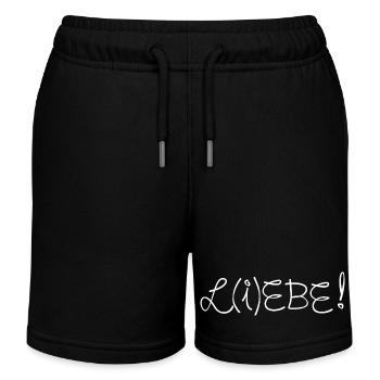 L (i) love love live - Short de jogging enfant bio Stanley/Stella - noir - Devant