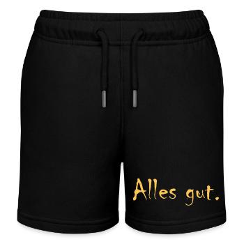 Alles gut - Kinder Organic Joggingshorts Mini Bolter von Stanley/Stella - Schwarz - Vorne