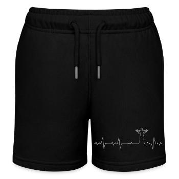 T-shirt silhouette Heartbeat Lifter - Short de jogging enfant bio Stanley/Stella - noir - Devant