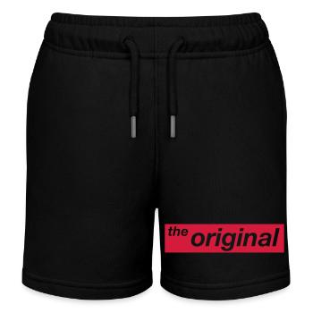 the original partnerlook the remix eltern Super so - Kinder Organic Joggingshorts Mini Bolter von Stanley/Stella - Schwarz - Vorne