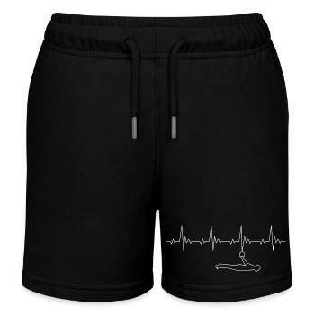 Calisthenics Heartbeat Back Lever Heartbeat - Short de jogging enfant bio Stanley/Stella - noir - Devant