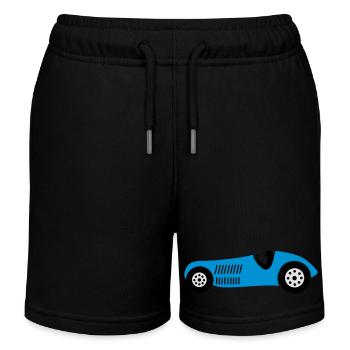 rennwagen rennen auto - Kinder Organic Joggingshorts Mini Bolter von Stanley/Stella - Schwarz - Vorne