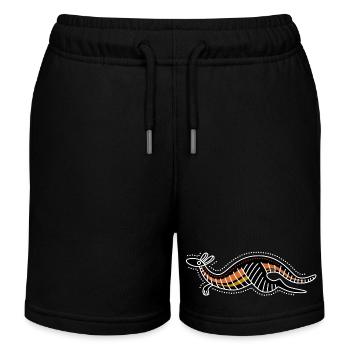 kangaroo - Kinder Organic Joggingshorts Mini Bolter von Stanley/Stella - Schwarz - Vorne