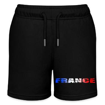 France - Kids Organic Sweat Shorts by Stanley/Stella - black - Front