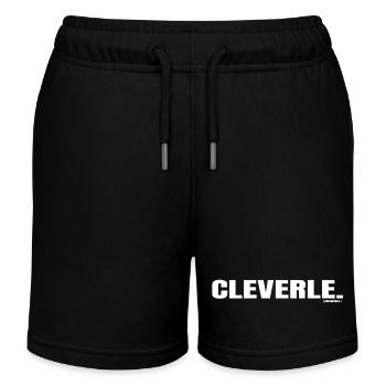 Als Cleverle ist man schlau und gewieft... - Kinder Organic Joggingshorts Mini Bolter von Stanley/Stella - Schwarz - Vorne