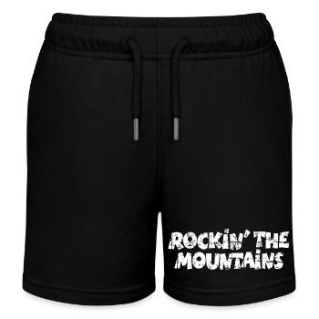 Rockin the Mountains Vintage White (FR) - Short de jogging enfant bio Stanley/Stella - noir - Devant