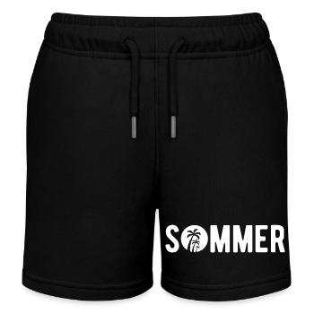 Endlich Sommer - Kinder Organic Joggingshorts Mini Bolter von Stanley/Stella - Schwarz - Vorne