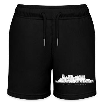 Heidelberger Schloss (Vintage/Weiß) Heidelberg - Kinder Organic Joggingshorts Mini Bolter von Stanley/Stella - Schwarz - Vorne