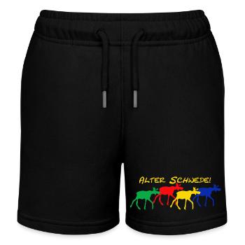 Alter Schwede - Kinder Organic Joggingshorts Mini Bolter von Stanley/Stella - Schwarz - Vorne