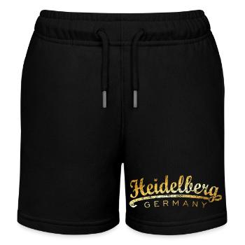 Heidelberg Germany Classic (Vintage/Goldgelb) - Kinder Organic Joggingshorts Mini Bolter von Stanley/Stella - Schwarz - Vorne