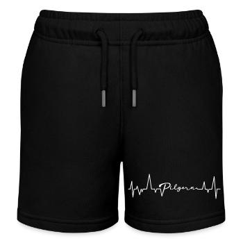 Pilgern Buen Camino Jakobsweg - Kinder Organic Joggingshorts Mini Bolter von Stanley/Stella - Schwarz - Vorne