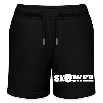 snooker queue symbol billard Spieler Logo icon - Kinder Organic Joggingshorts Mini Bolter von Stanley/Stella - Schwarz - Vorne