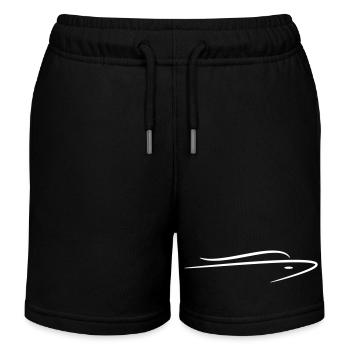 Boat - Kids Organic Sweat Shorts by Stanley/Stella - black - Front