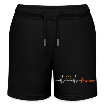 Mon cœur bat pour Prerow - Darss Baltic - Short de jogging enfant bio Stanley/Stella - noir - Devant