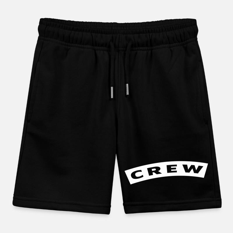 Crew curved patch Kids Organic Sweat Shorts by Stanley/Stella