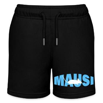 MAUSI - Kinder Organic Joggingshorts Mini Bolter von Stanley/Stella - Schwarz - Vorne