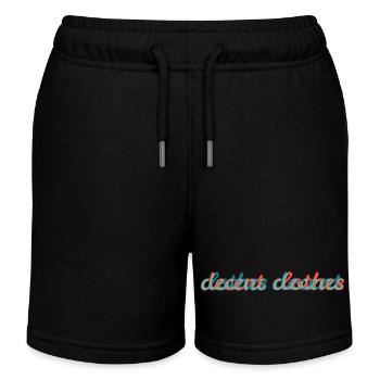 decent clothes - Kinder Organic Joggingshorts Mini Bolter von Stanley/Stella - Schwarz - Vorne