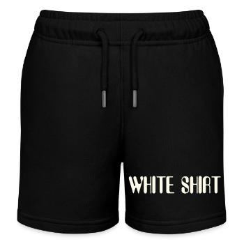 Chemise blanche | Chemise de chanson | Pull à bande - Short de jogging enfant bio Stanley/Stella - noir - Devant