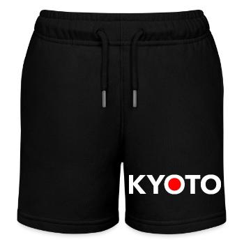KYOTO Japan Japanische Flagge - Kinder Organic Joggingshorts Mini Bolter von Stanley/Stella - Schwarz - Vorne