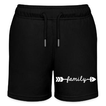 Family - Kids Organic Sweat Shorts by Stanley/Stella - black - Front
