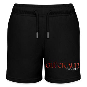 Erzgebirgische Mundart - Kinder Organic Joggingshorts Mini Bolter von Stanley/Stella - Schwarz - Vorne